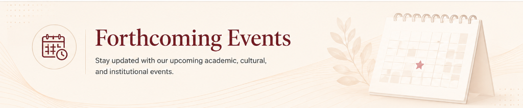 Forthcoming Events — Sri Sri College of Ayurvedic Science & Research Hospital
