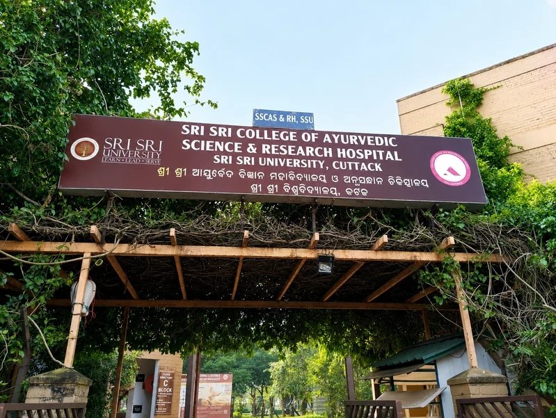 Sri Sri College of Ayurvedic Science & Research Hospital Entrance